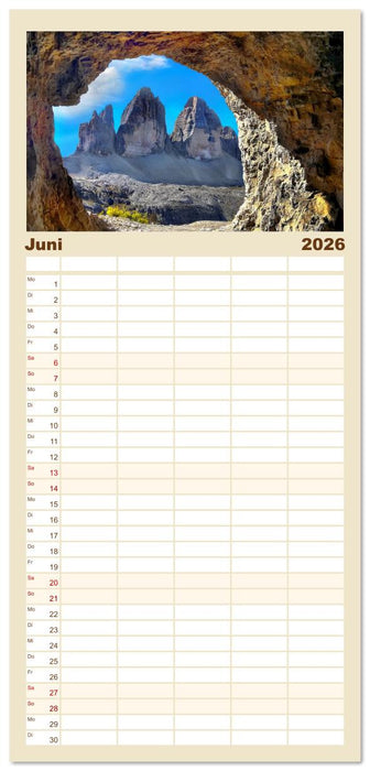 Nationalparks der Welt (CALVENDO Familienplaner 2026)