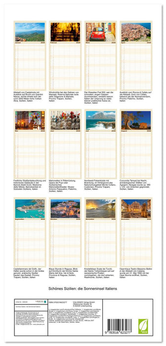 Schönes Sizilien: die Sonneninsel Italiens (CALVENDO Familienplaner 2026)