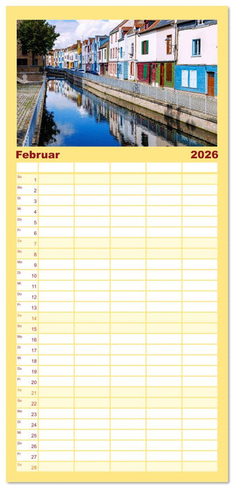 Amiens. Die leise Schönheit Nordfrankreichs (CALVENDO Familienplaner 2026)