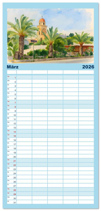 Kretische Impressionen (CALVENDO Familienplaner 2026)