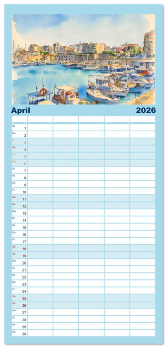 Kretische Impressionen (CALVENDO Familienplaner 2026)