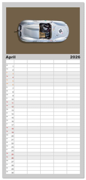 Two-Seater Racing Cars 1950-1960 (CALVENDO Familienplaner 2026)