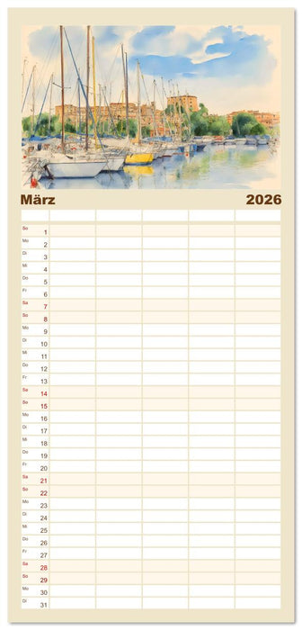 Idylle im Latium (CALVENDO Familienplaner 2026)