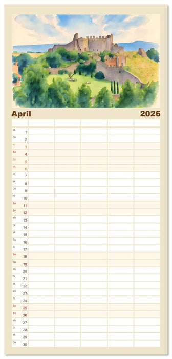 Idylle im Latium (CALVENDO Familienplaner 2026)