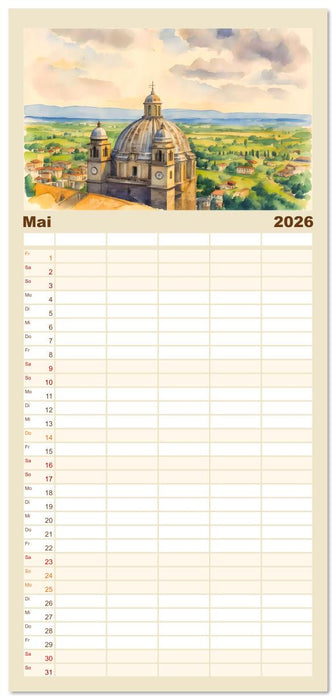 Idylle im Latium (CALVENDO Familienplaner 2026)