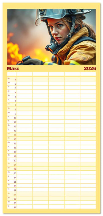 Powerfrauen - Frauen in anspruchsvollen Berufen (CALVENDO Familienplaner 2026)