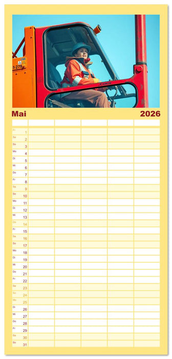 Powerfrauen - Frauen in anspruchsvollen Berufen (CALVENDO Familienplaner 2026)