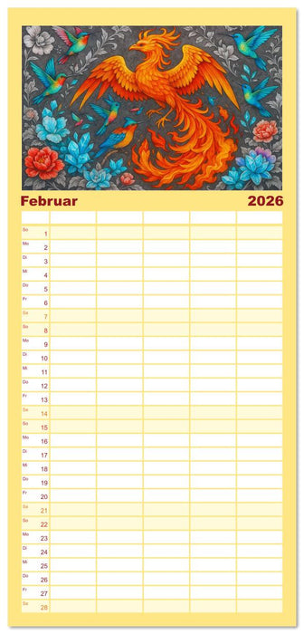 Fabelhafte Mystikwesen (CALVENDO Familienplaner 2026)