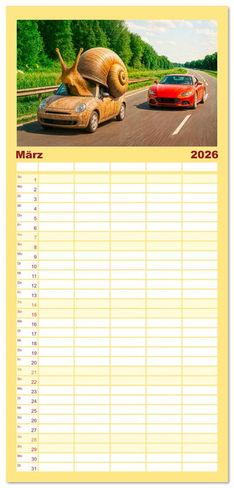 Tierische Redewendungen - Ein Kalender voller Sprüche und Sprachbilder (CALVENDO Familienplaner 2026)