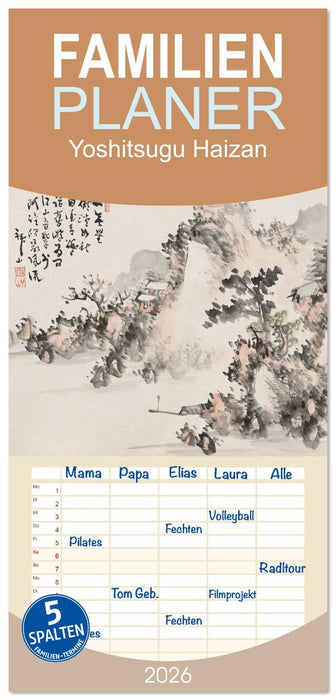 Yoshitsugu Haizan (CALVENDO Familienplaner 2026)