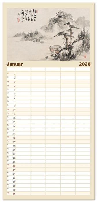 Yoshitsugu Haizan (CALVENDO Familienplaner 2026)