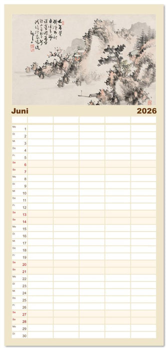 Yoshitsugu Haizan (CALVENDO Familienplaner 2026)