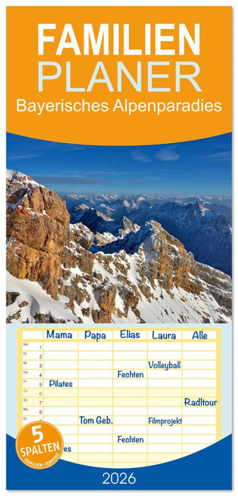 Bayerisches Alpenparadies (CALVENDO Familienplaner 2026)