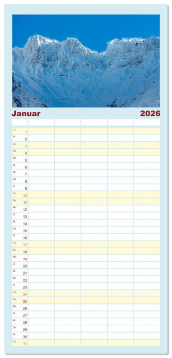 Bayerisches Alpenparadies (CALVENDO Familienplaner 2026)