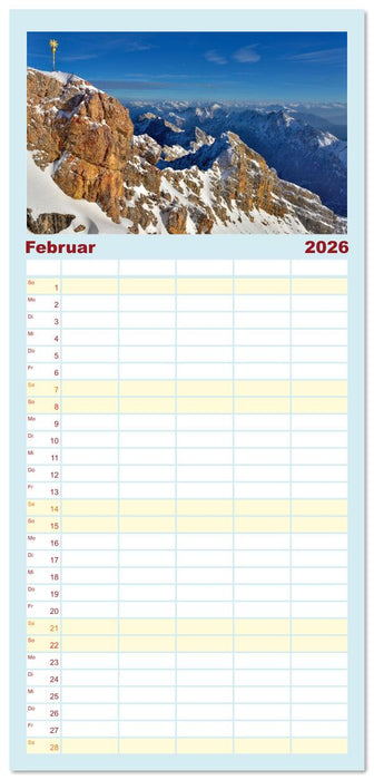 Bayerisches Alpenparadies (CALVENDO Familienplaner 2026)