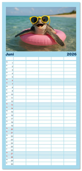 Tierbaby von heute! (CALVENDO Familienplaner 2026)