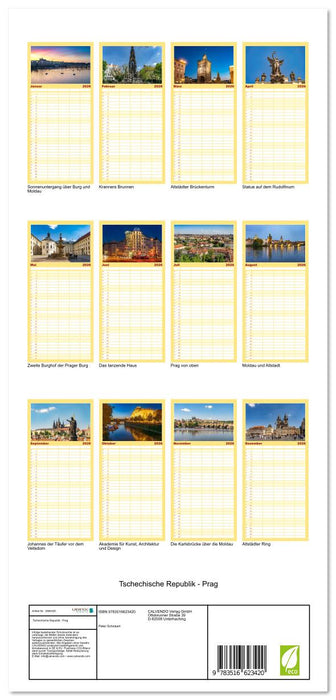 Tschechische Republik - Prag (CALVENDO Familienplaner 2026)