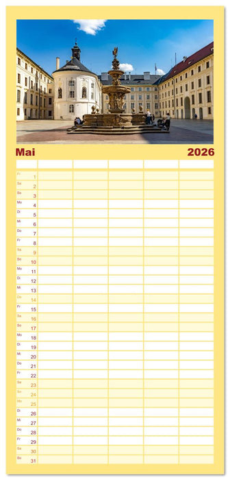 Tschechische Republik - Prag (CALVENDO Familienplaner 2026)