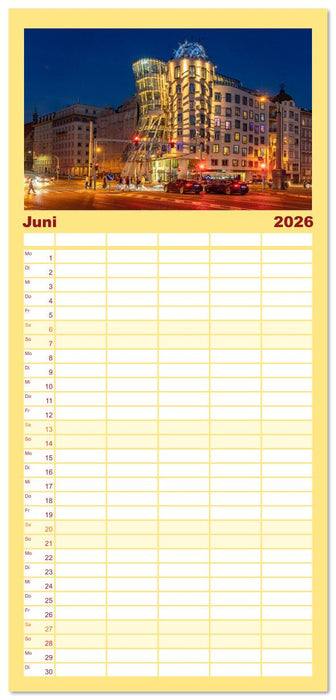 Tschechische Republik - Prag (CALVENDO Familienplaner 2026)