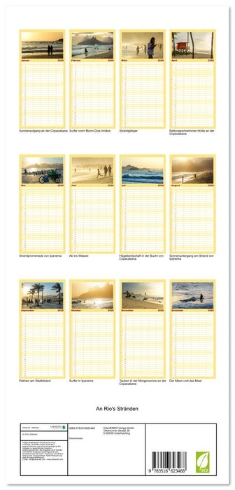 An Rio's Stränden (CALVENDO Familienplaner 2026)