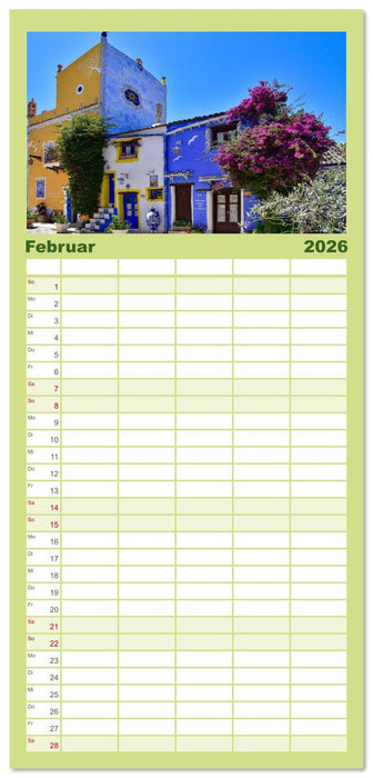 Sizilien – von Cefalù bis Trapani (CALVENDO Familienplaner 2026)