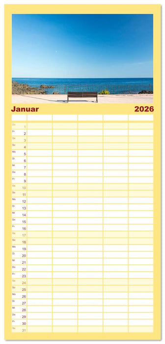Sizilien: Trauminsel im Mittelmeer (CALVENDO Familienplaner 2026)