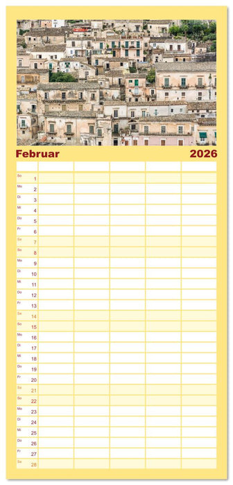 Sizilien: Trauminsel im Mittelmeer (CALVENDO Familienplaner 2026)