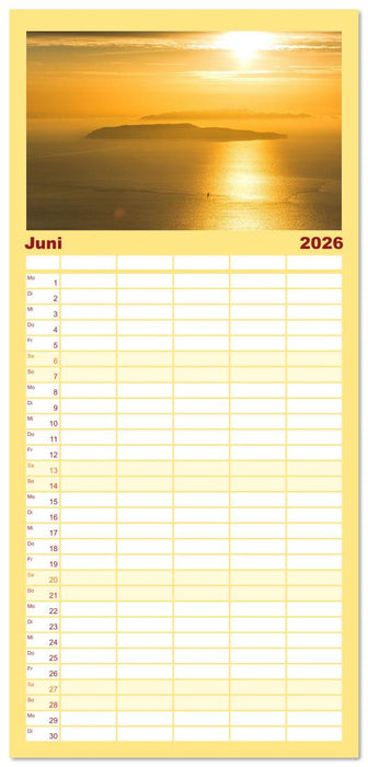 Sizilien: Trauminsel im Mittelmeer (CALVENDO Familienplaner 2026)