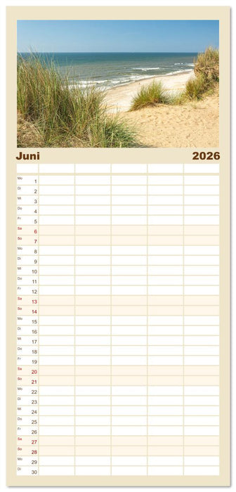 Traumküsten: Eine Maritime Reise um die Welt (CALVENDO Familienplaner 2026)