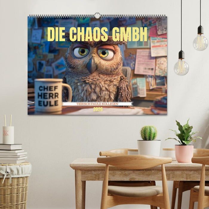 Die Chaos GmbH - Tierisch faule Kollegen (CALVENDO Wandkalender 2026)