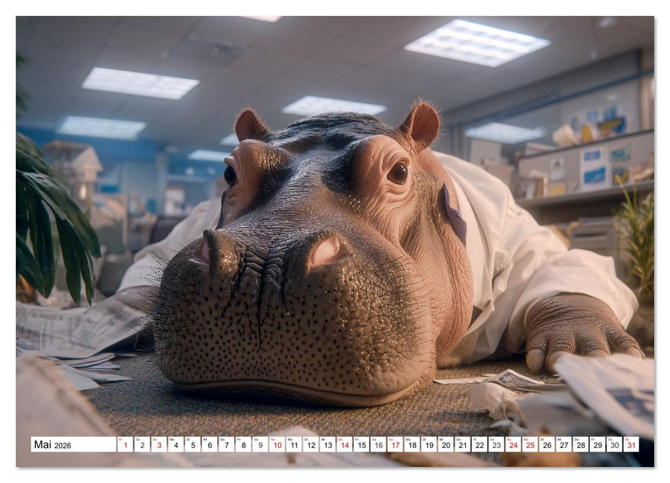 Die Chaos GmbH - Tierisch faule Kollegen (CALVENDO Wandkalender 2026)