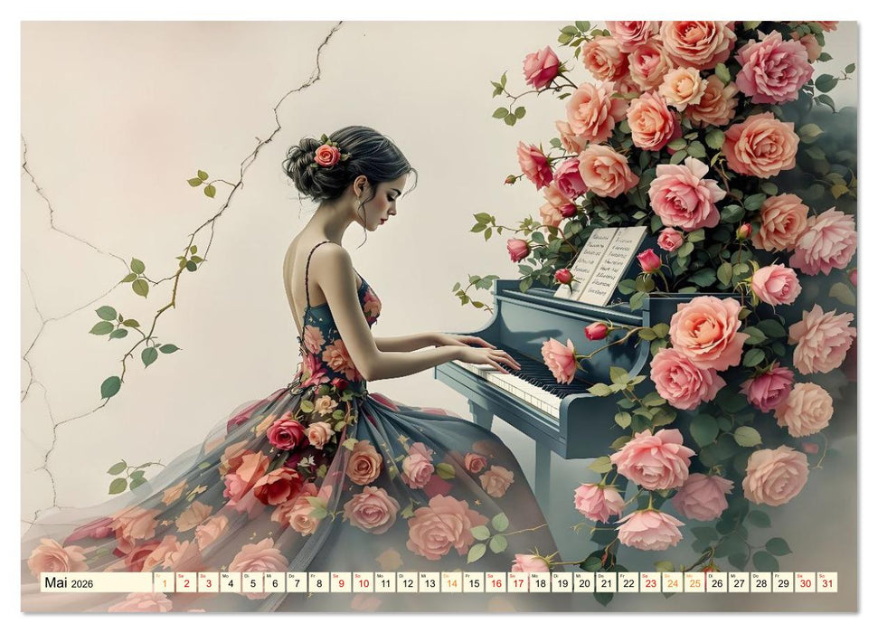 Piano der Träume (CALVENDO Premium Wandkalender 2026)