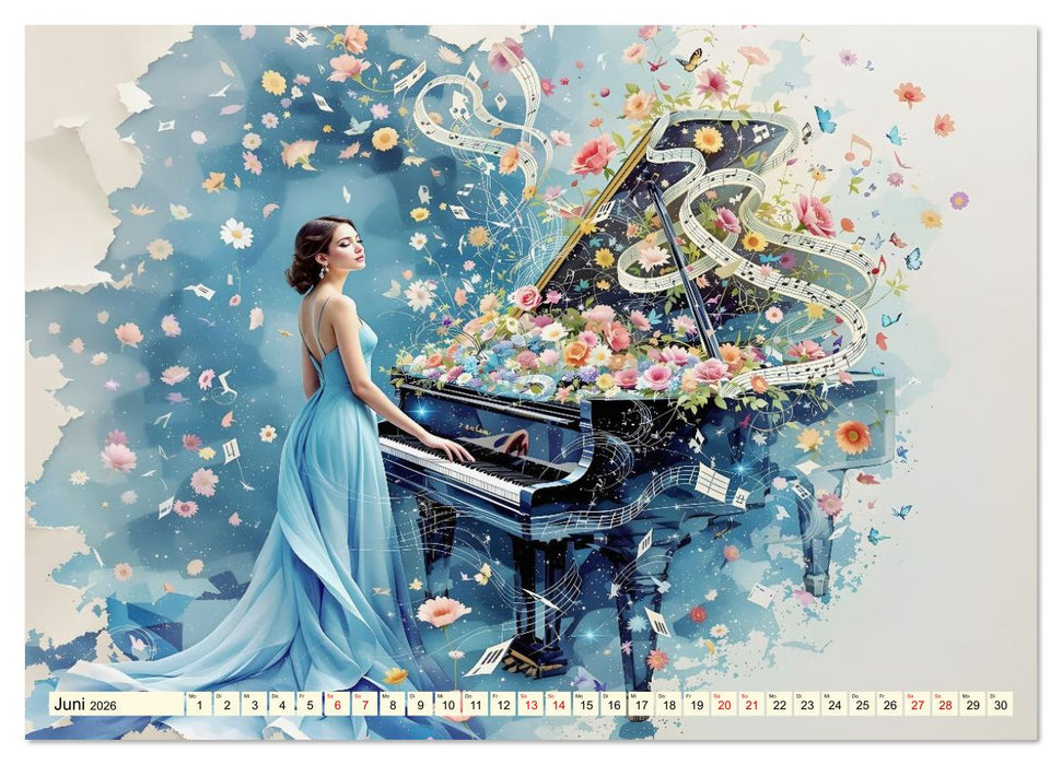Piano der Träume (CALVENDO Premium Wandkalender 2026)