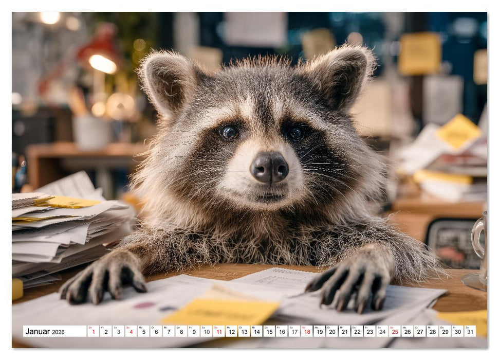 Die Chaos GmbH - Tierisch faule Kollegen (CALVENDO Premium Wandkalender 2026)
