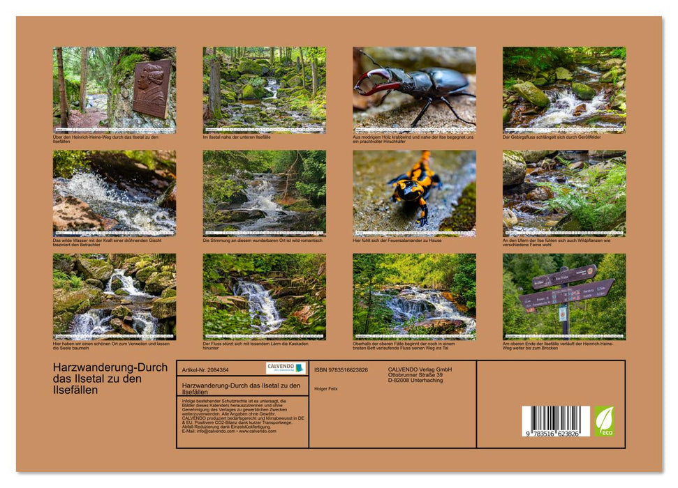 Harzwanderung-Durch das Ilsetal zu den Ilsefällen (CALVENDO Premium Wandkalender 2026)