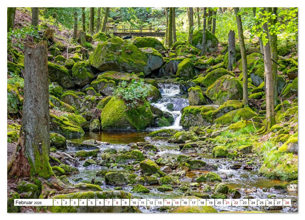Harzwanderung-Durch das Ilsetal zu den Ilsefällen (CALVENDO Premium Wandkalender 2026)