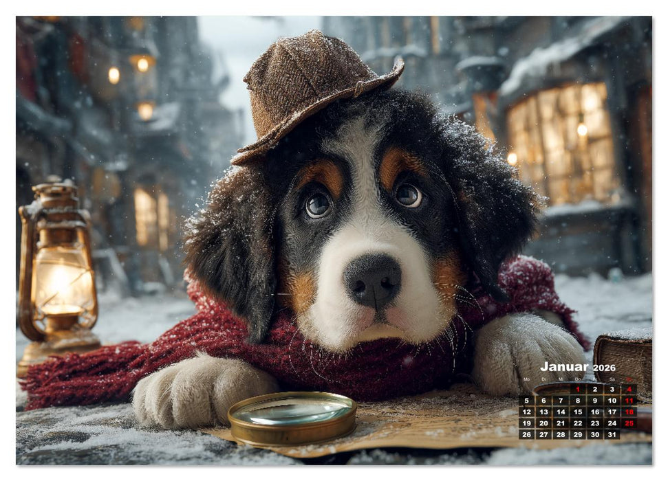 Die Spürnasen - 12 Hunde, 12 Fälle, der Kinderkalender für Detektive (CALVENDO Premium Wandkalender 2026)