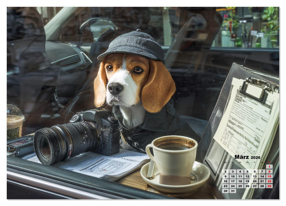 Die Spürnasen - 12 Hunde, 12 Fälle, der Kinderkalender für Detektive (CALVENDO Premium Wandkalender 2026)