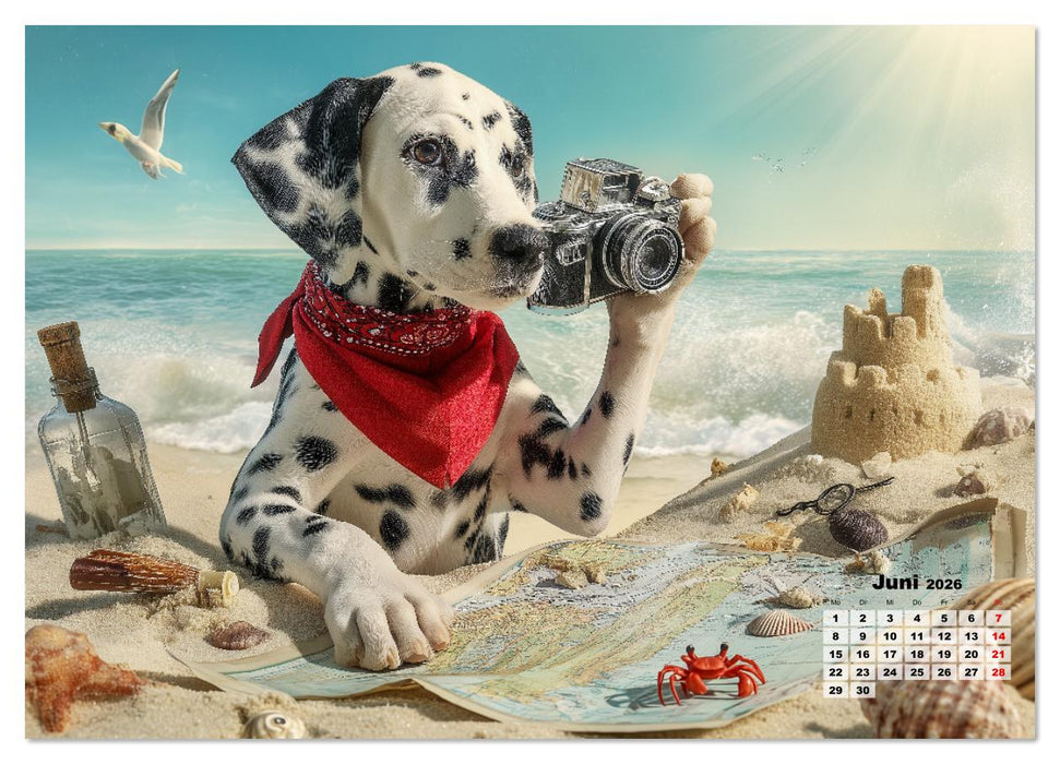 Die Spürnasen - 12 Hunde, 12 Fälle, der Kinderkalender für Detektive (CALVENDO Premium Wandkalender 2026)