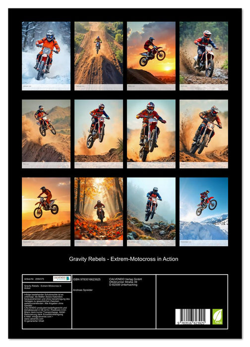 Gravity Rebels - Extrem-Motocross in Action (CALVENDO Premium Wandkalender 2026)
