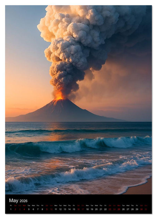 Volcanic Spectacle (CALVENDO Monthly Calendar 2026)