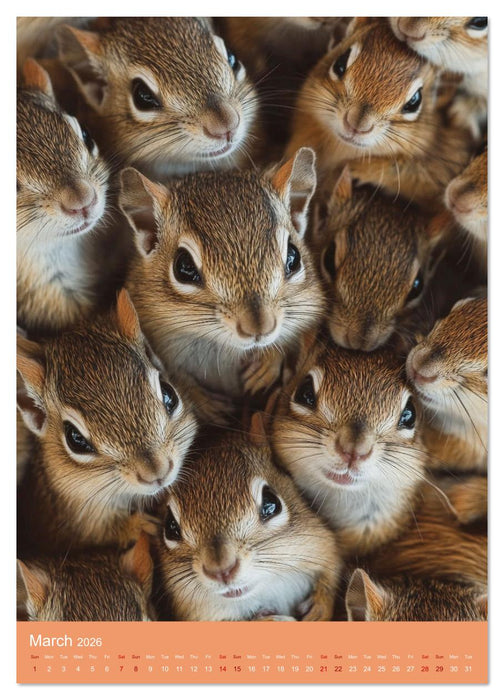 Snuggly Fluff Piles (CALVENDO Monthly Calendar 2026)