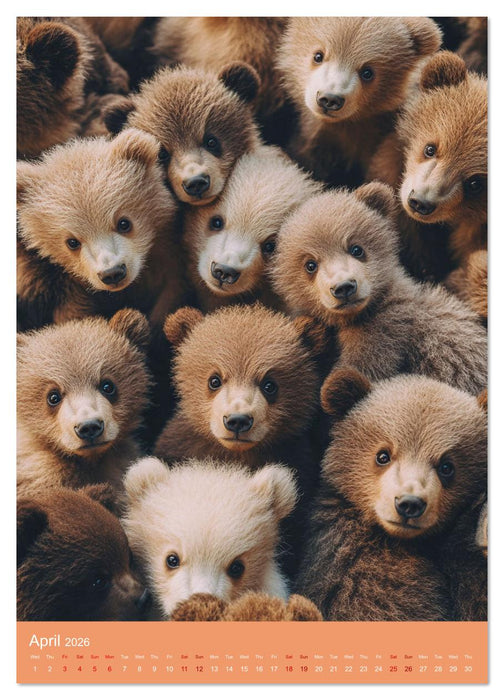 Snuggly Fluff Piles (CALVENDO Monthly Calendar 2026)