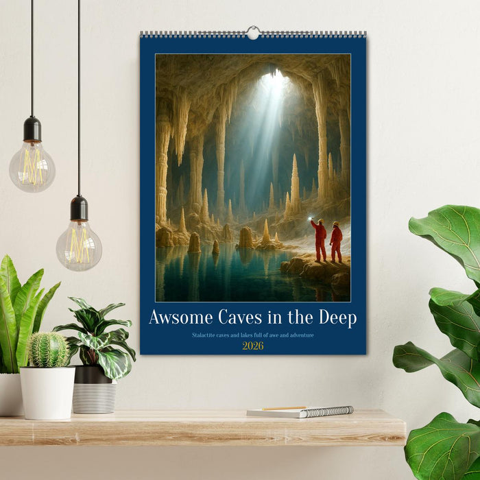 Awsome Caves in the Deep (CALVENDO Monthly Calendar 2026)