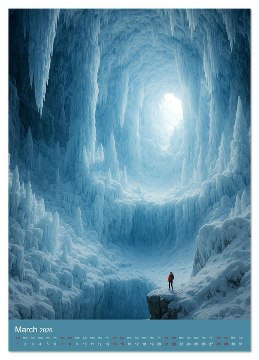Awsome Caves in the Deep (CALVENDO Monthly Calendar 2026)