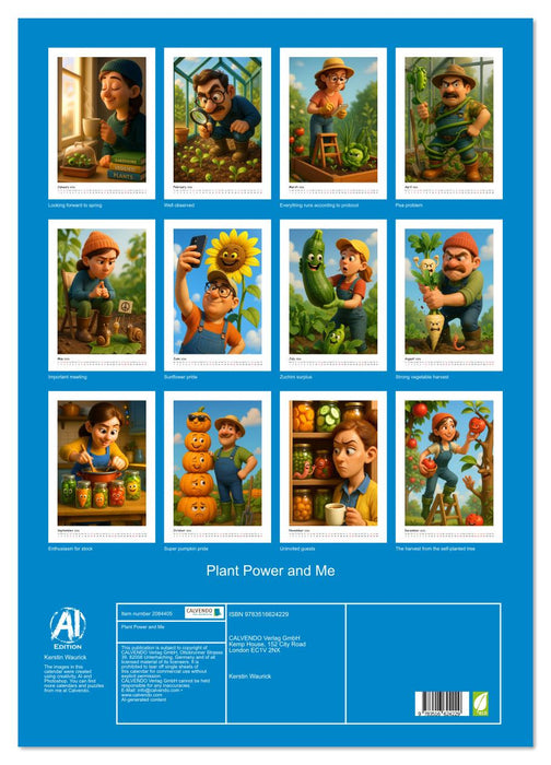 Plant Power and Me (CALVENDO Monthly Calendar 2026)