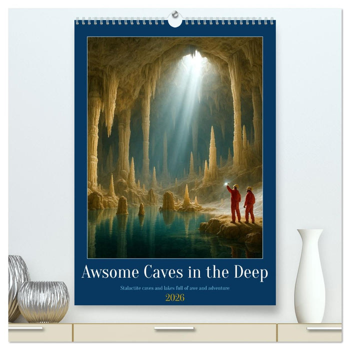 Awsome Caves in the Deep (CALVENDO Premium-Calendar 2026)