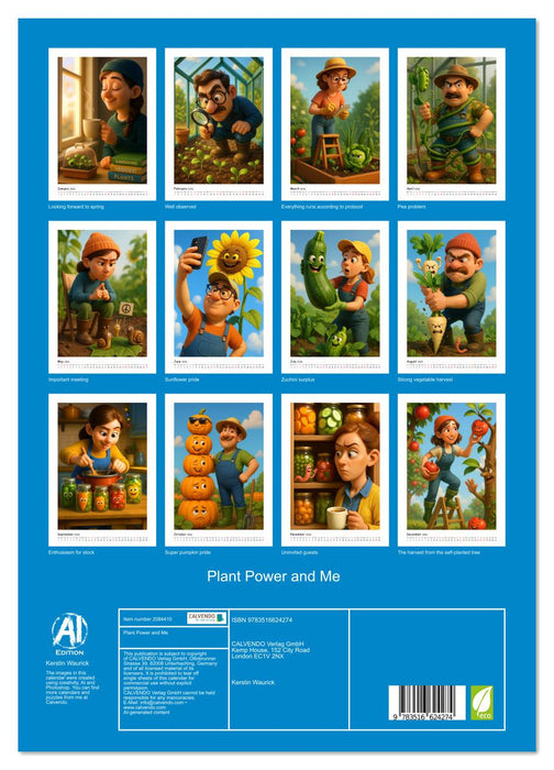Plant Power and Me (CALVENDO Premium-Calendar 2026)