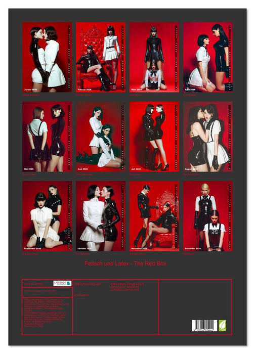 Fetisch und Latex - The Red Box (CALVENDO Wandkalender 2026)