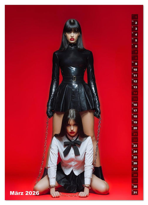 Fetisch und Latex - The Red Box (CALVENDO Wandkalender 2026)